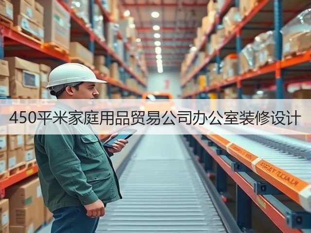 450平米家庭用品贸易公司办公室装修设计(图1)