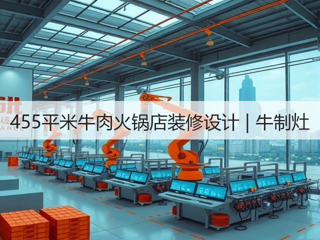 455平米牛肉火锅店装修设计 | 牛制灶(图1) 455平米牛肉火锅店装修设计 | 牛制灶(图1)