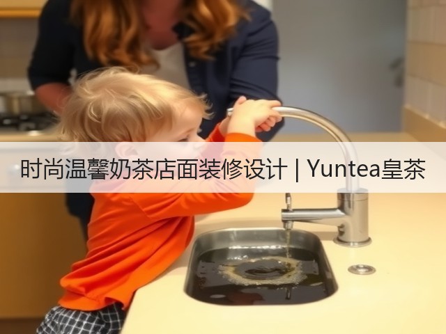 时尚温馨奶茶店面装修设计 | Yuntea皇茶(图2)