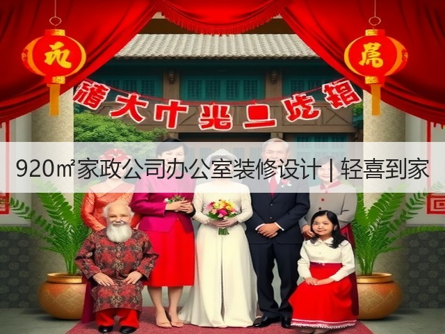 920㎡家政公司办公室装修设计 | 轻喜到家(图1)