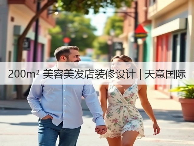 200m² 美容美发店装修设计 | 天意国际(图1) 200m² 美容美发店装修设计 | 天意国际(图1)