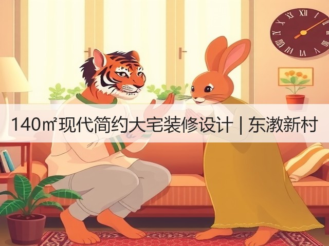 140㎡现代简约大宅装修设计 | 东漖新村(图3)