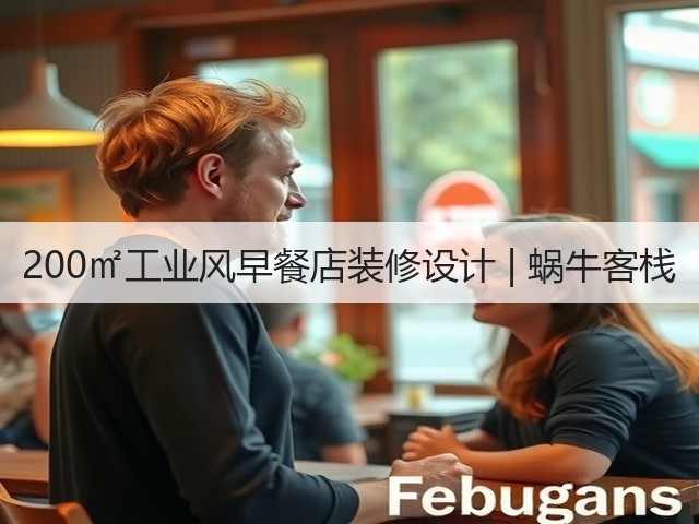 200㎡工业风早餐店装修设计 | 蜗牛客栈(图2)