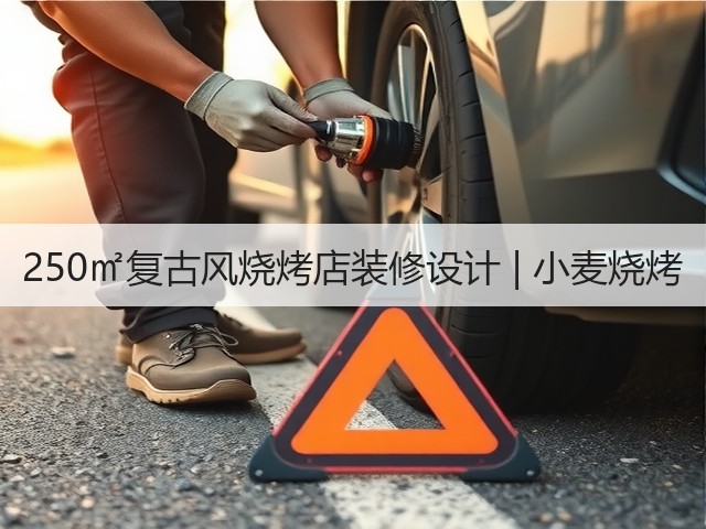 250㎡复古风烧烤店装修设计 | 小麦烧烤(图2)