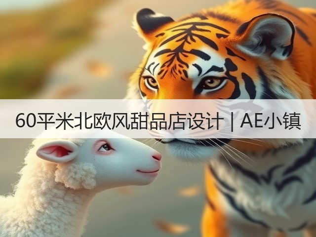 60平米北欧风甜品店设计 | AE小镇(图1) 60平米北欧风甜品店设计 | AE小镇(图1)