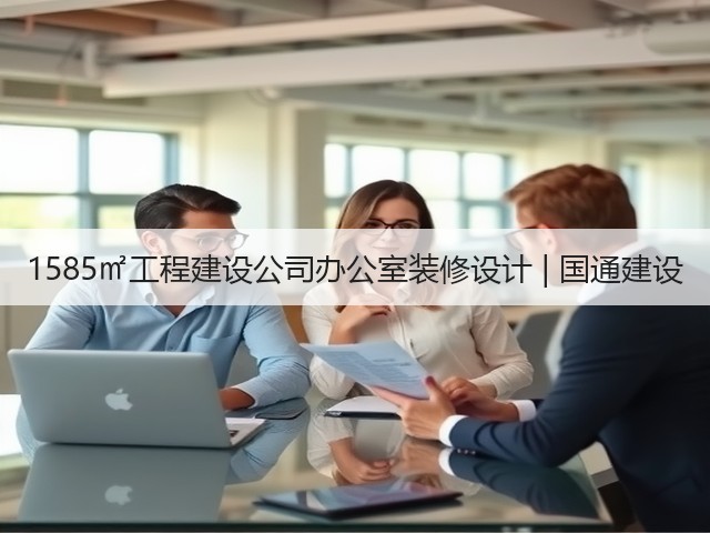 1585㎡工程建设公司办公室装修设计 | 国通建设(图1) 1585㎡工程建设公司办公室装修设计 | 国通建设(图1)