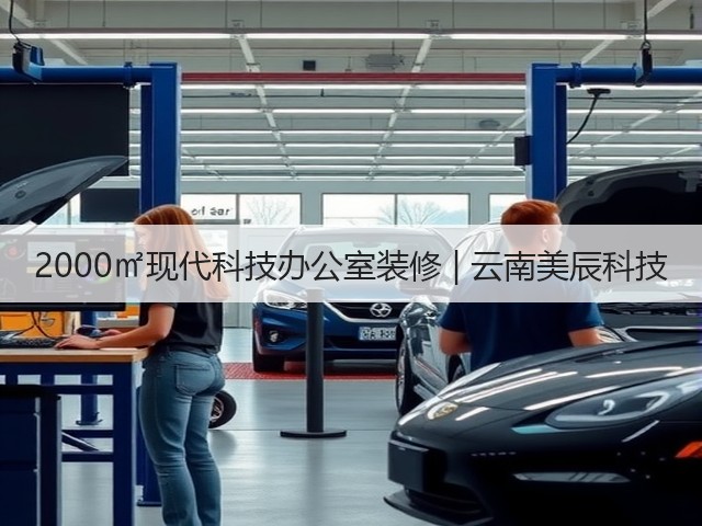 2000㎡现代科技办公室装修 | 云南美辰科技(图1) 2000㎡现代科技办公室装修 | 云南美辰科技(图1)