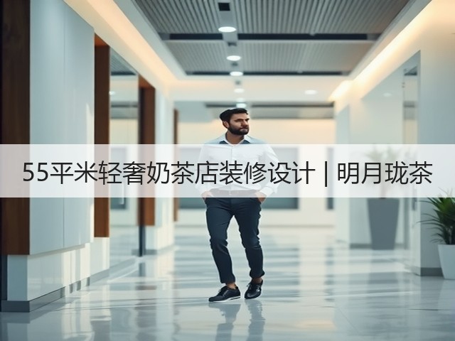 55平米轻奢奶茶店装修设计 | 明月珑茶(图2) 55平米轻奢奶茶店装修设计 | 明月珑茶(图2)