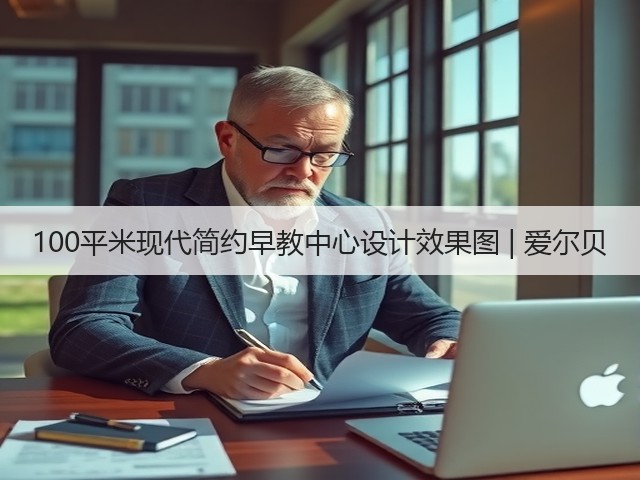 100平米现代简约早教中心设计效果图 | 爱尔贝(图2) 100平米现代简约早教中心设计效果图 | 爱尔贝(图2)