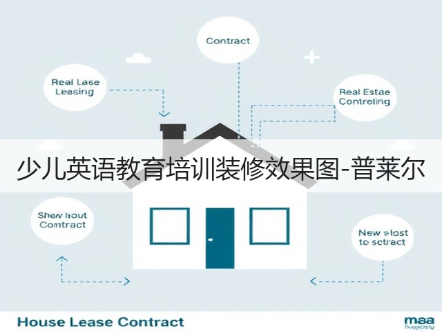 少儿英语教育培训装修效果图-普莱尔(图1)