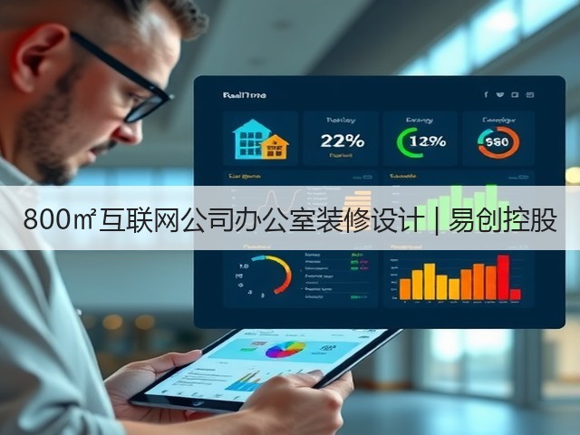 800㎡互联网公司办公室装修设计 | 易创控股(图1)