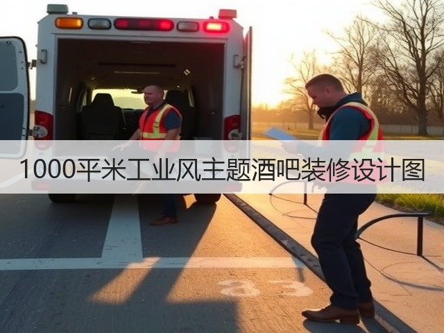 1000平米工业风主题酒吧装修设计图(图3)