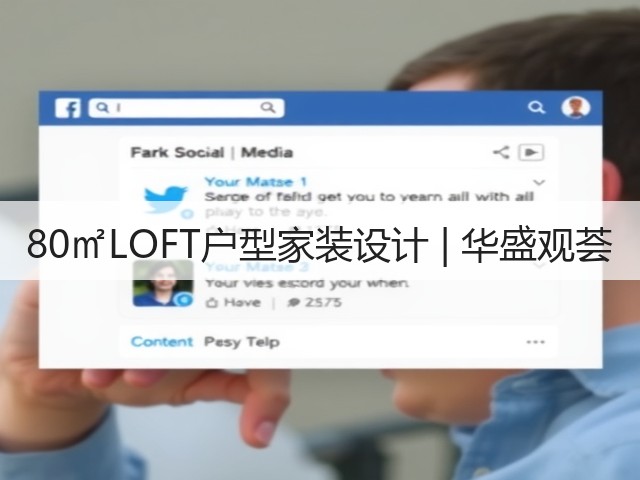 80㎡LOFT户型家装设计 | 华盛观荟(图1)