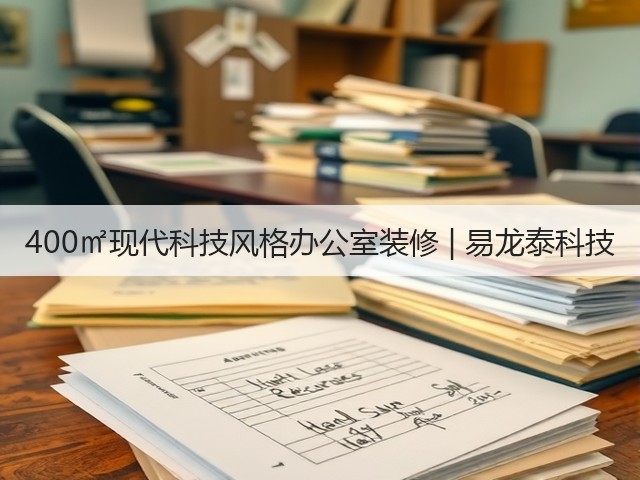 400㎡现代科技风格办公室装修 | 易龙泰科技(图3) 400㎡现代科技风格办公室装修 | 易龙泰科技(图3)