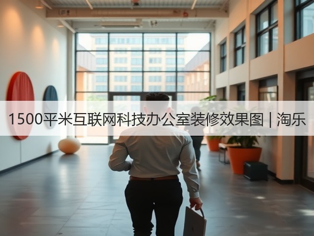 1500平米互联网科技办公室装修效果图 | 淘乐(图2)