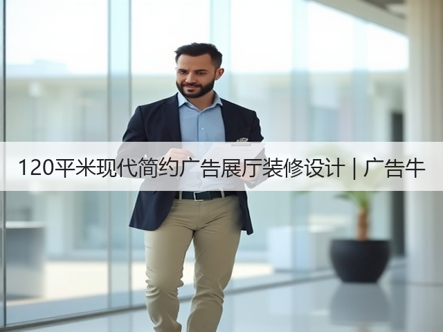 120平米现代简约广告展厅装修设计 | 广告牛(图3) 120平米现代简约广告展厅装修设计 | 广告牛(图3)