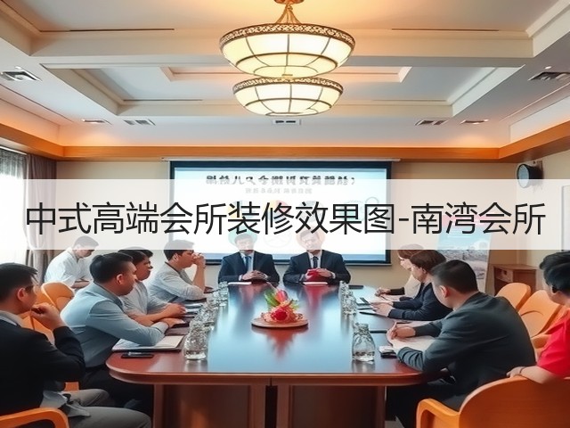 中式高端会所装修效果图-南湾会所(图3)
